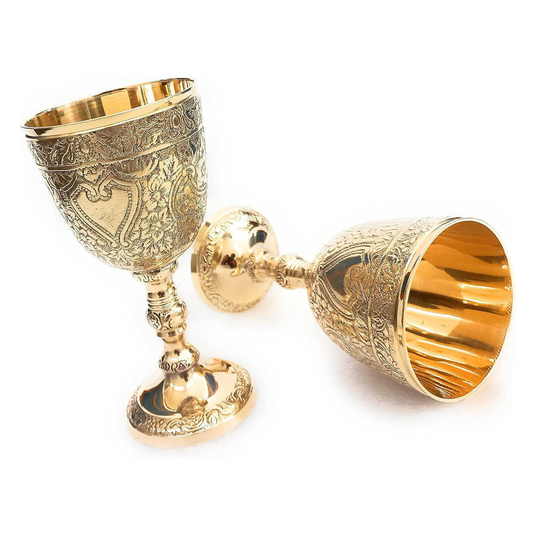 Brass wine cups type 2