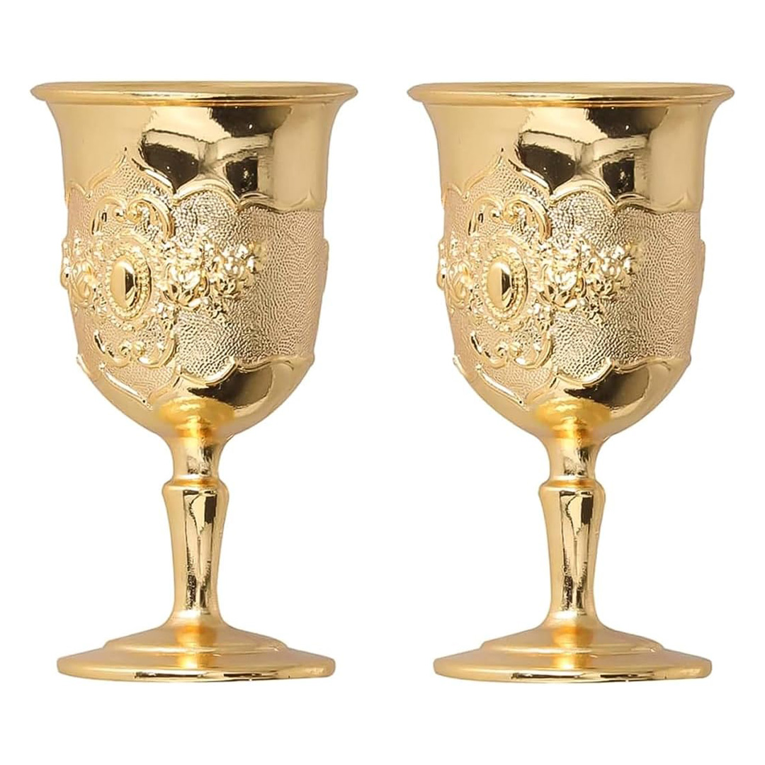 Brass wine cups type 3